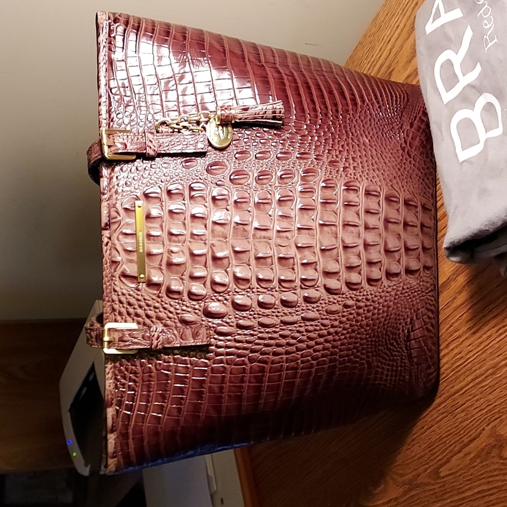 Brahmin Large Asher in Coffee Melbourne